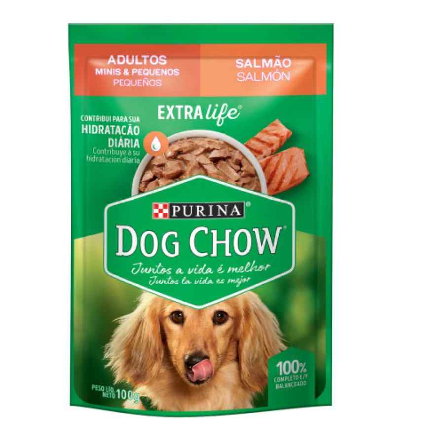 Dog Chow Adultos Minis Y Pequeños Con Salmón 100 Gr
