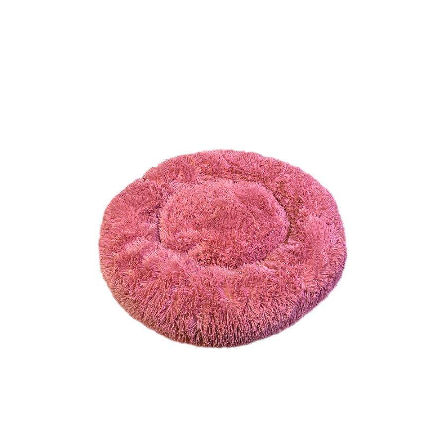 Accecan cama donut pelo largo rosa, , large image number null