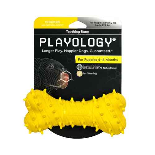 Playology Puppy Teething Bone Chicken L, , large image number null