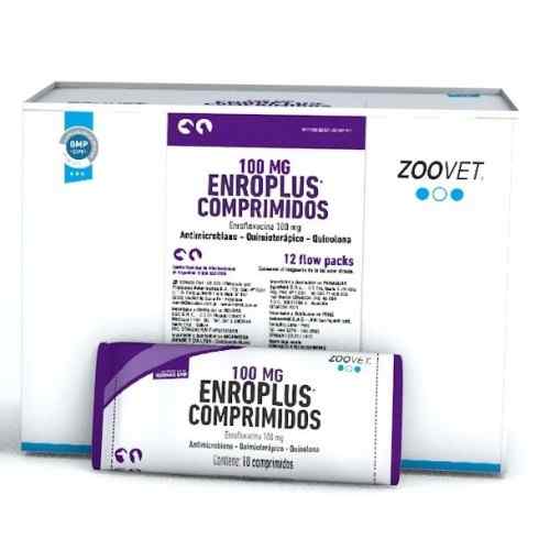 Zoovet Enroplus 100 Mg/ Antibiotico (Blister 10 comprimidos), , large image number null