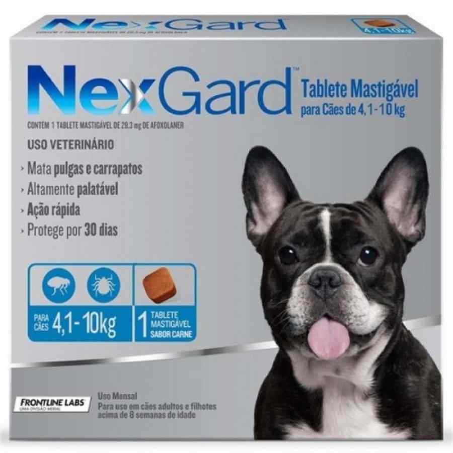 Nexgard 28.3mg (4.1 a 10kg) 1 tableta