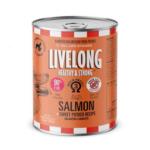 Livelong Dog Salmon + Camote   362 Gr, , large image number null