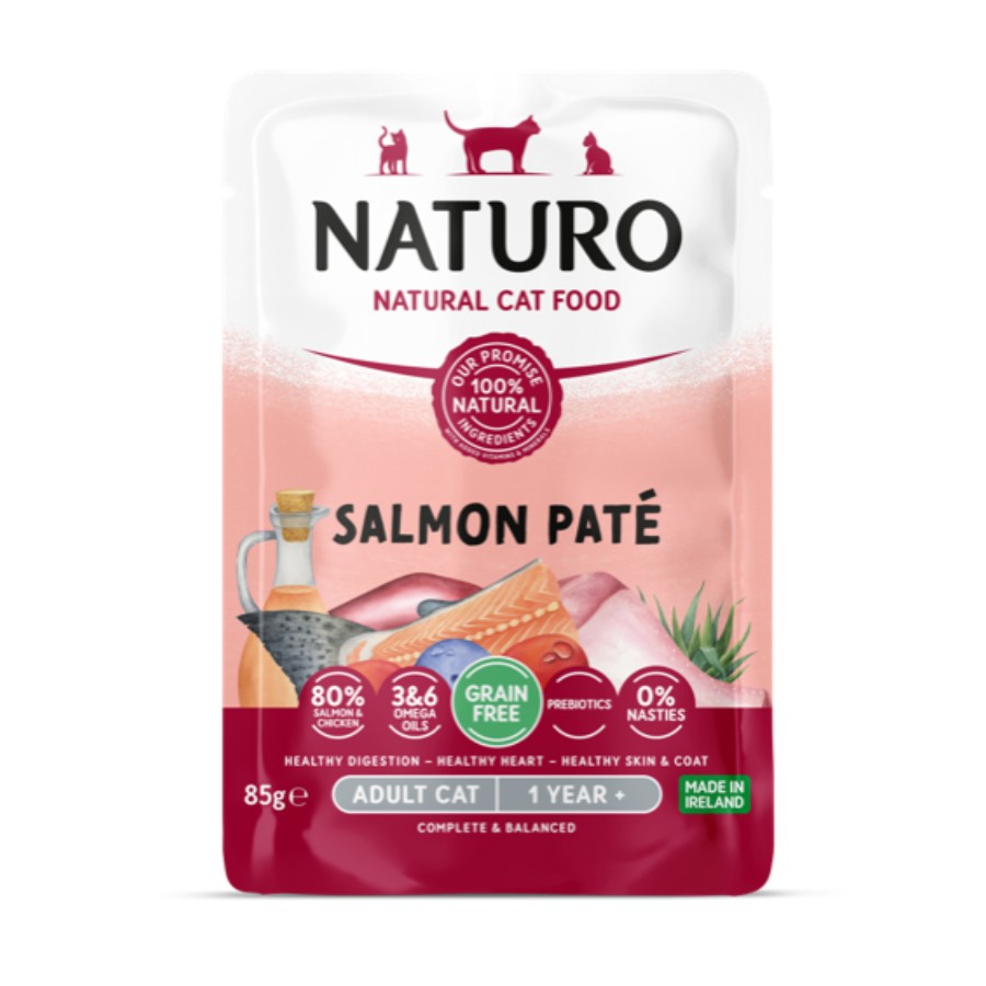 Naturo Paté de Salmón para Gato Adulto 85 g