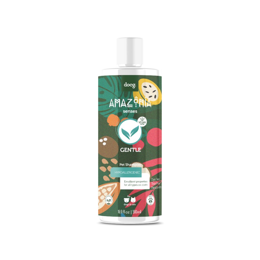 Gentle care pet shampoo amazonia senses 500 ml