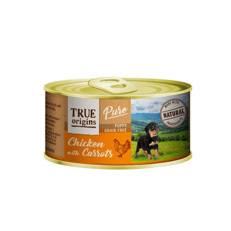 True Origins Pure Dog Puppy Chicken Carrot 185 Gr, , large image number null