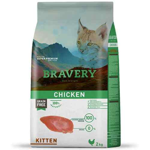 Bravery Chicken Kitten 2 Kg, , large image number null
