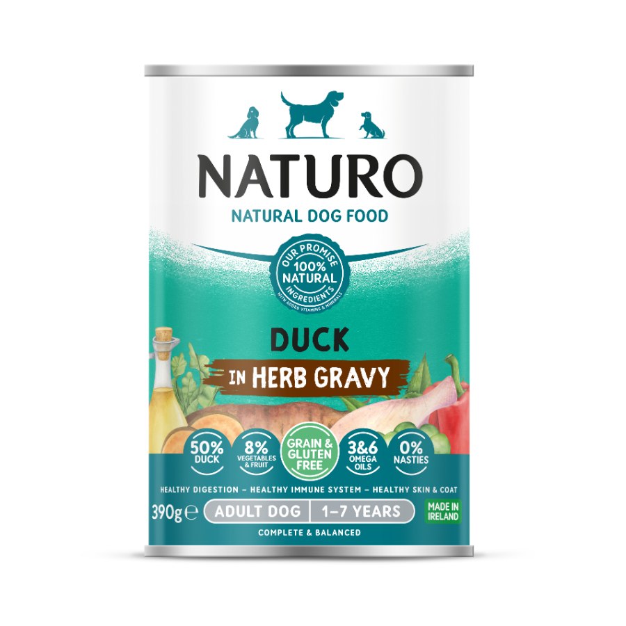 Naturo Pato Con Frutas Y Vegetales Libre De Gluten Y Granos Para Perro Adulto 390gr, , large image number null