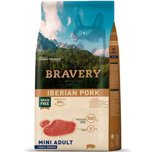 Bravery Iberian Pork Mini Adult Small Breeds Alimento Seco Perro, , large image number null