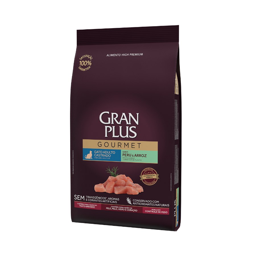 Gran Plus Gourmet Gato Adulto Castrado Sabor Pavo Y Arroz, , large image number null