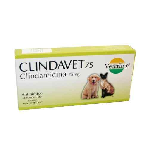Clindavet/ Clindamicina 75mg Antibiotico (C: Caja V:Blister)