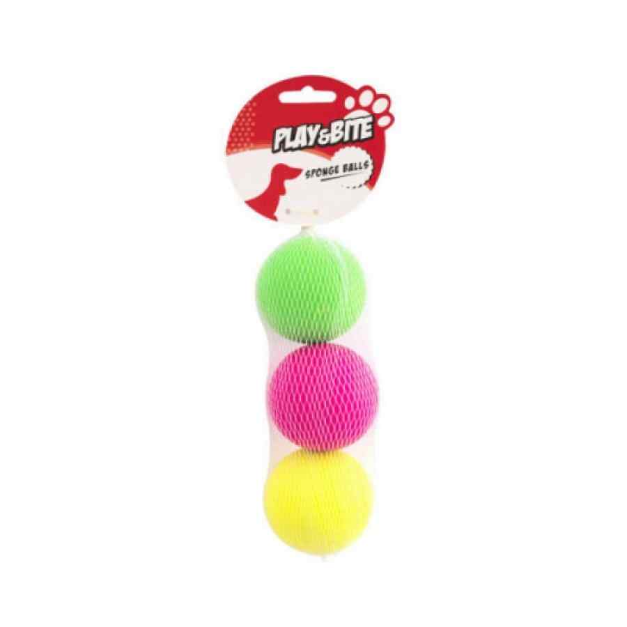 Play&Bite 3 Sponge Neon Balls, , large image number null