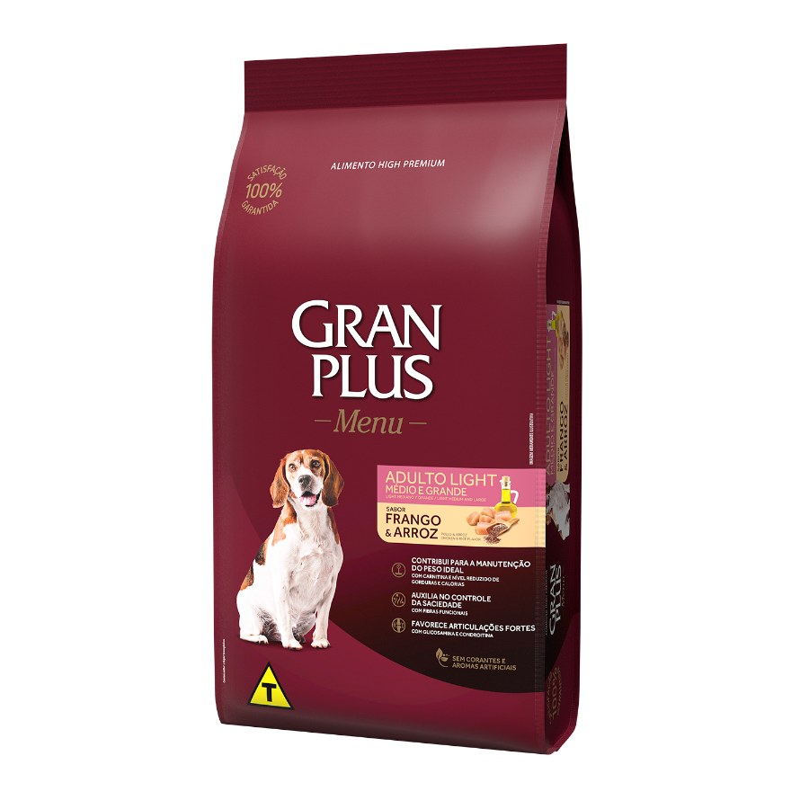 Gran Plus Menu Perro Adulto Light Pollo Y Arroz  15Kg, , large image number null