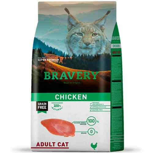 Bravery Chicken Adult Cat Alimento Seco Gato, , large image number null