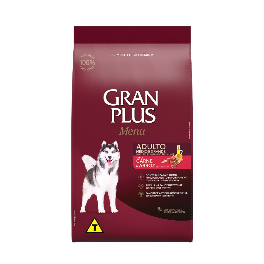 Gran Plus Menu Perro Adulto Carne Y Arroz