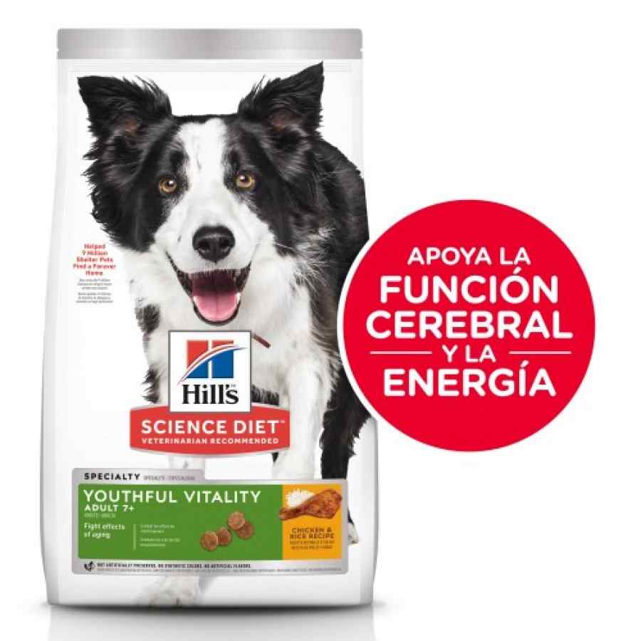 Hills Sd Adult 7+ Youthful Vitality Vitalidad Juvenil Adulto Alimento Seco Perro, , large image number null