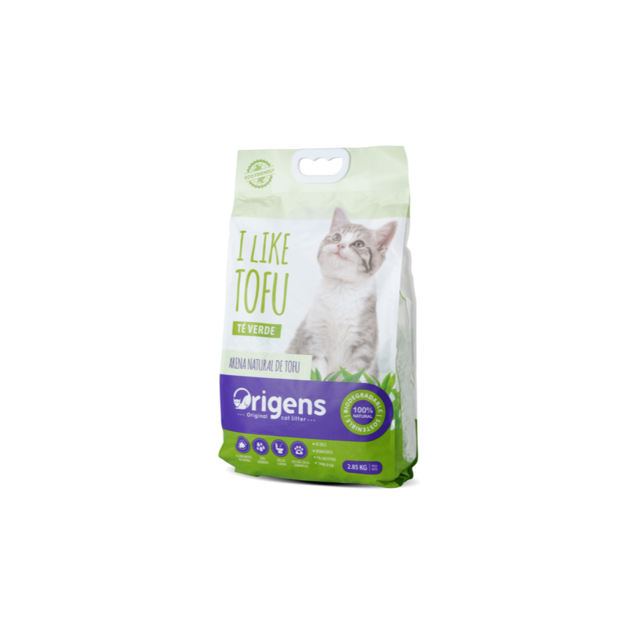 Origens arena orgánica de tofu con aroma de te verde 2.85 kg, , large image number null