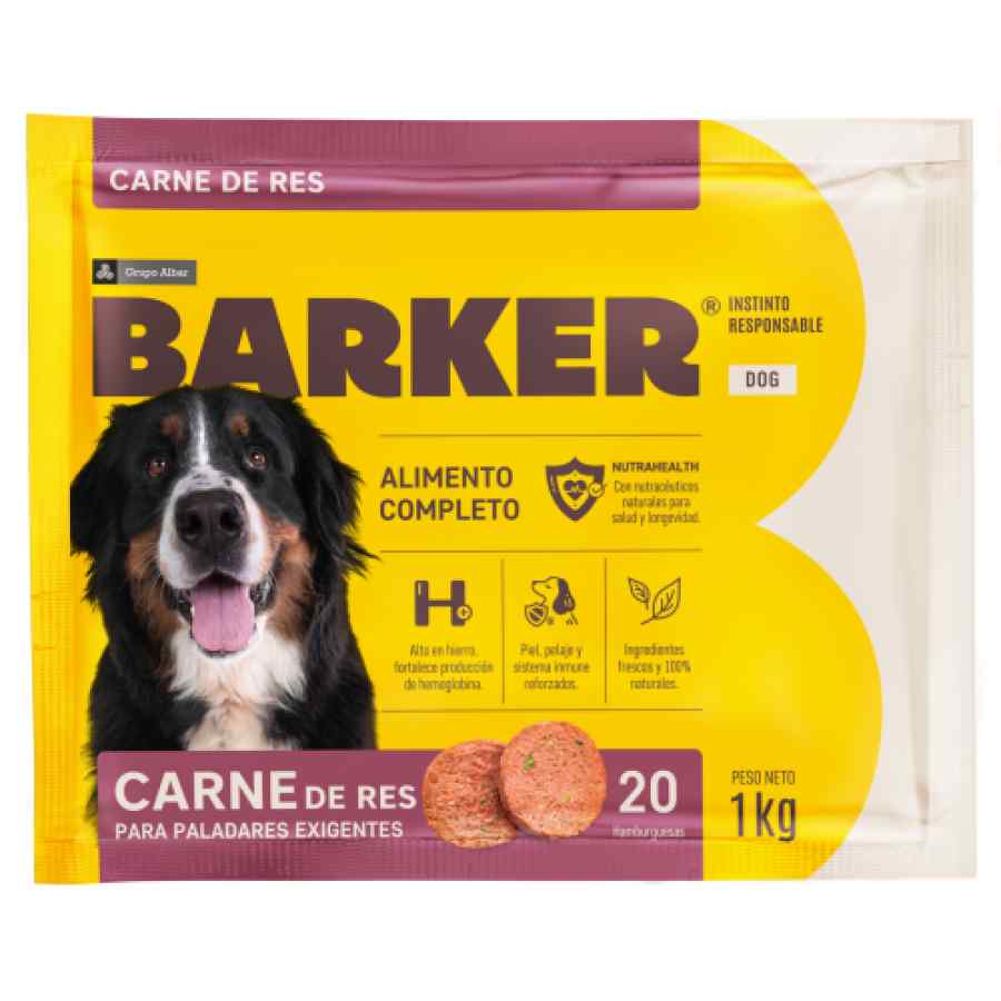 Barker Carne De Res (1kg) 20 Hamburguesas, , large image number null