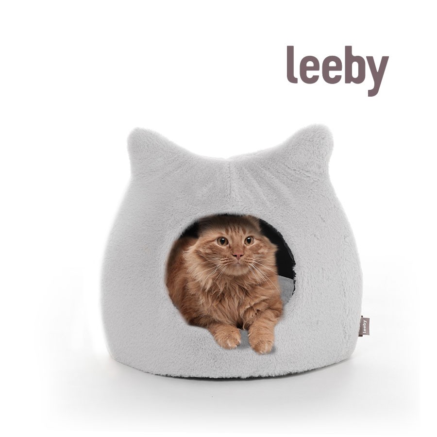 Leeby Iglú Antiestrés Gris para gatos