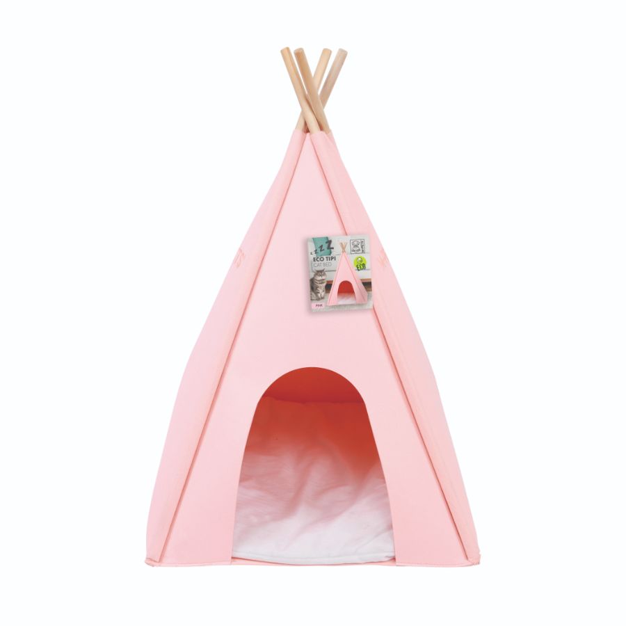 Mpets Cama Eco Tipi - Rosado, , large image number null