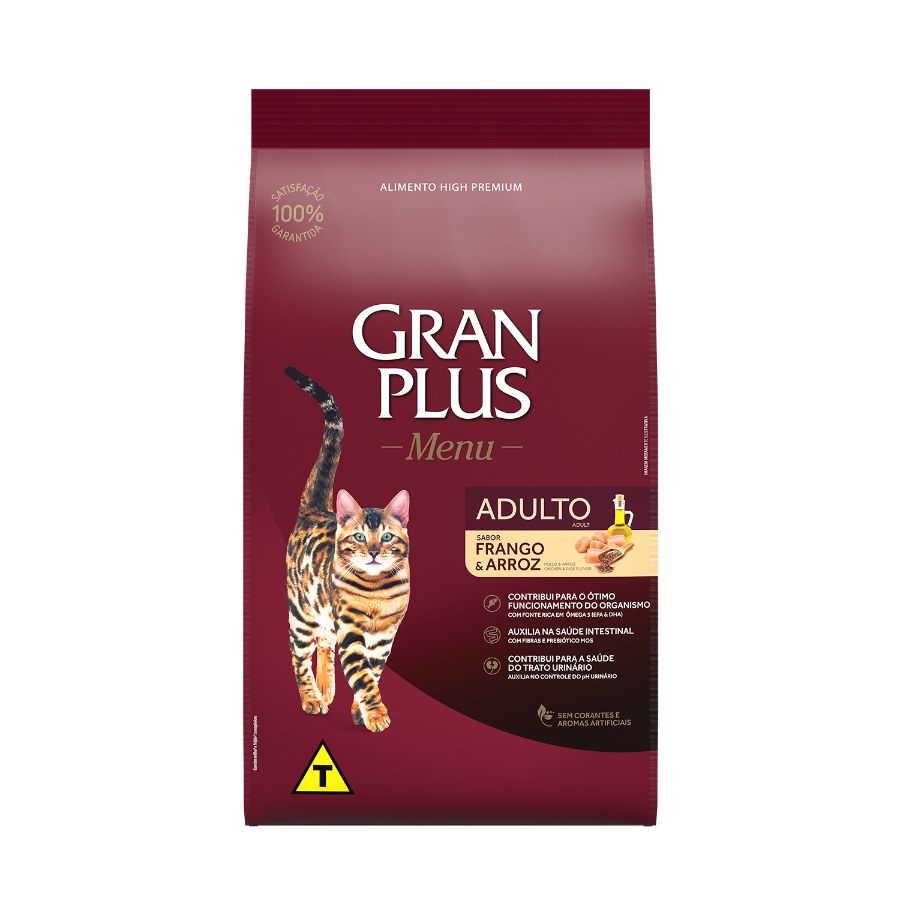 Gran Plus Menu Gato Adulto Frango Y Arroz