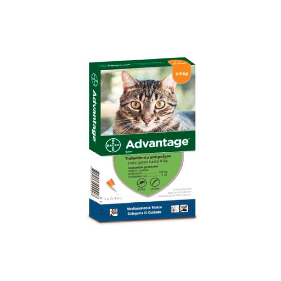 Bayer Advantage 0.4ml con 10% de lmidacloprid Para gatos de 0 a 4kg, , large image number null