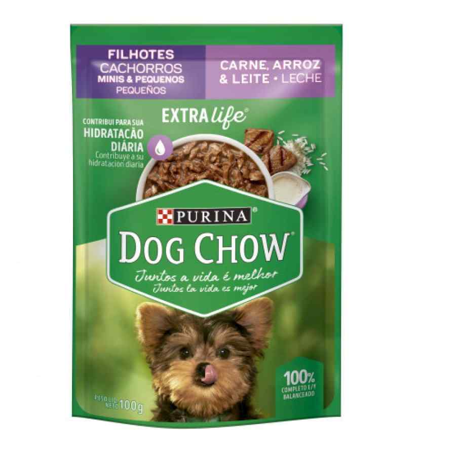 Dog Chow Cachorro Tdtm C/ Carne 100g, , large image number null