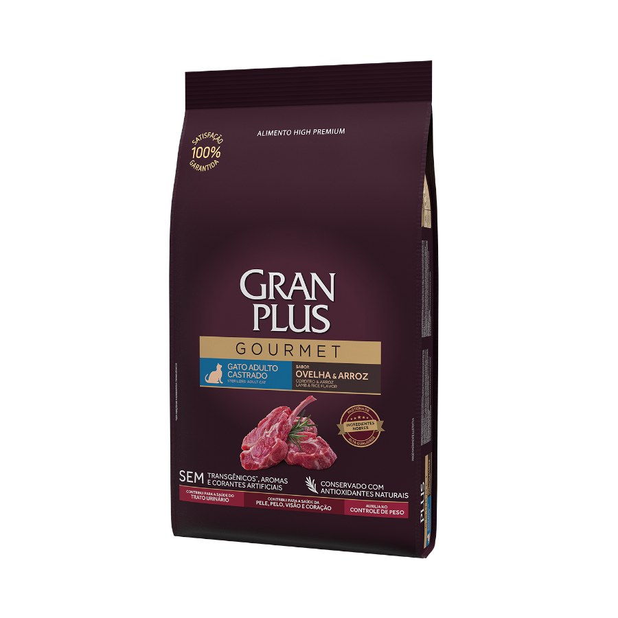 Gran Plus Gourmet Gato Adulto Castrado Sabor Cordero Y Arroz, , large image number null