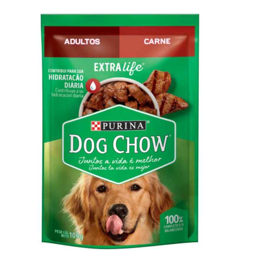 Dog Chow Carne Trozos Jugosos 100 g, , large image number null
