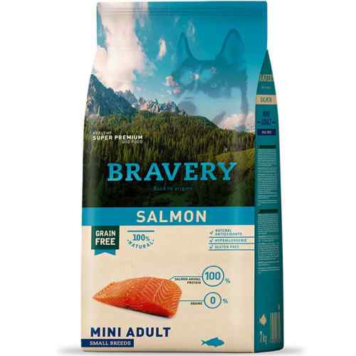 Bravery Salmón Mini Adult Small Breeds Alimento Seco Perro, , large image number null