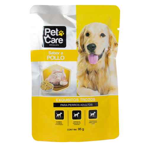 Pet Care Pouches Perro Sabor Pollo 95gr, , large image number null