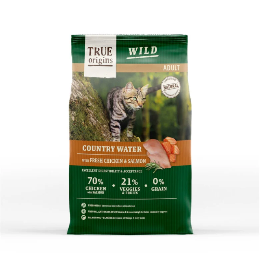 True Origins Wild Cat Adult Country Water Alimento Seco Gato, , large image number null