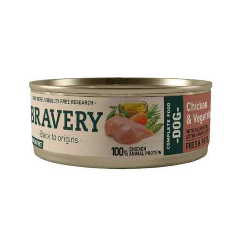 Bravery Chicken And Vegetables Adult Dog Wet Food, , large image number null