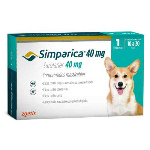 Simparica 40 mg x 1 tab (10 a 20 kg), , large image number null