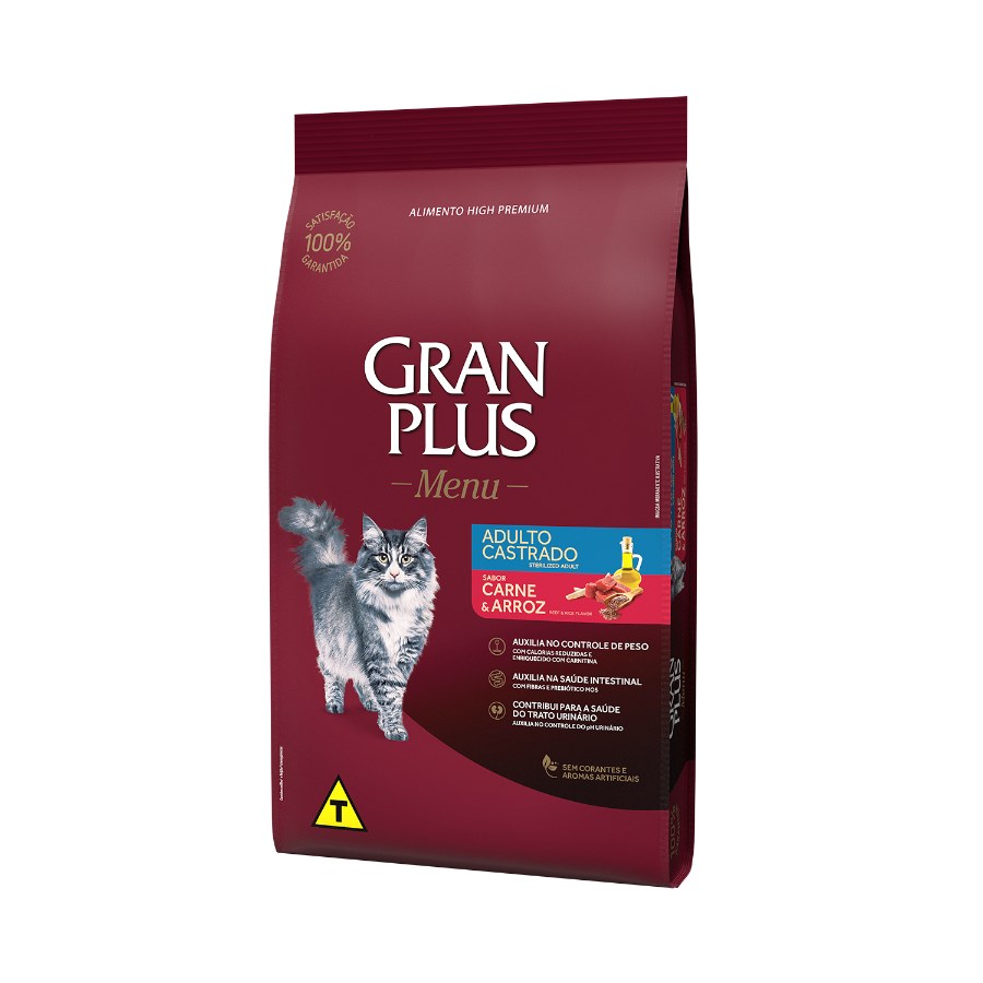 Gran Plus Menu Gato Adulto Castrado Carne Y Arroz, , large image number null