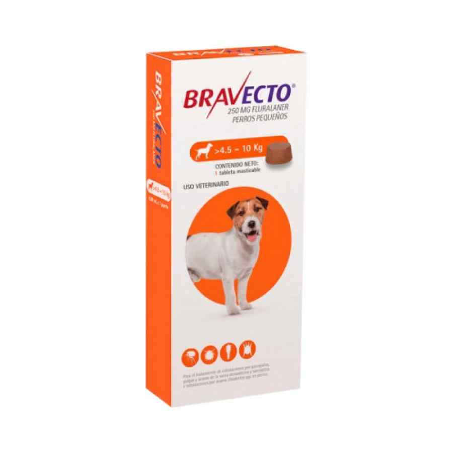 Bravecto 250mg para Perro 4.5 a 10kg 1 Tab., , large image number null