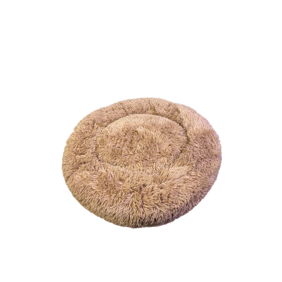 Accecan cama donut pelo largo beige, , large image number null